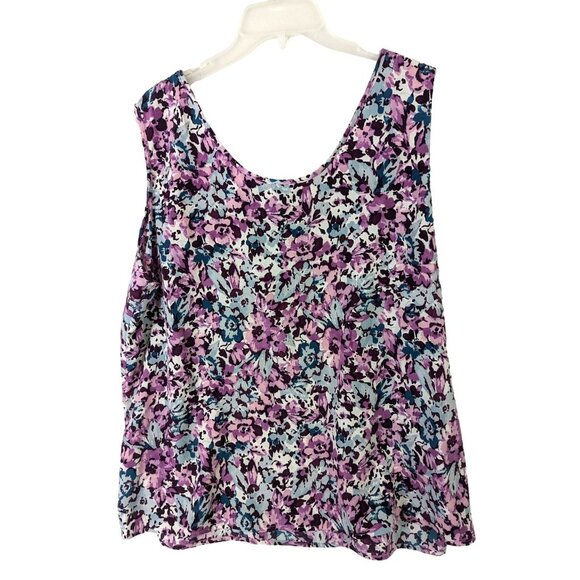 Covington Women Plus size 22W Floral Shell Top Grandmacore Pullover Office - Picture 7 of 7